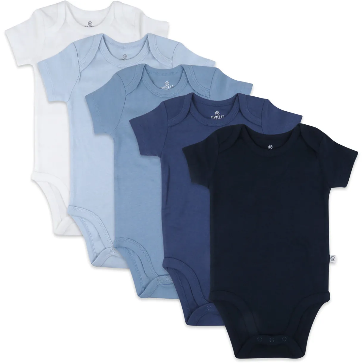 5-Pack Organic Cotton Short Sleeve Bodysuits