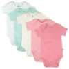 5-Pack Organic Cotton Short Sleeve Bodysuits