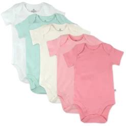 5-Pack Organic Cotton Short Sleeve Bodysuits