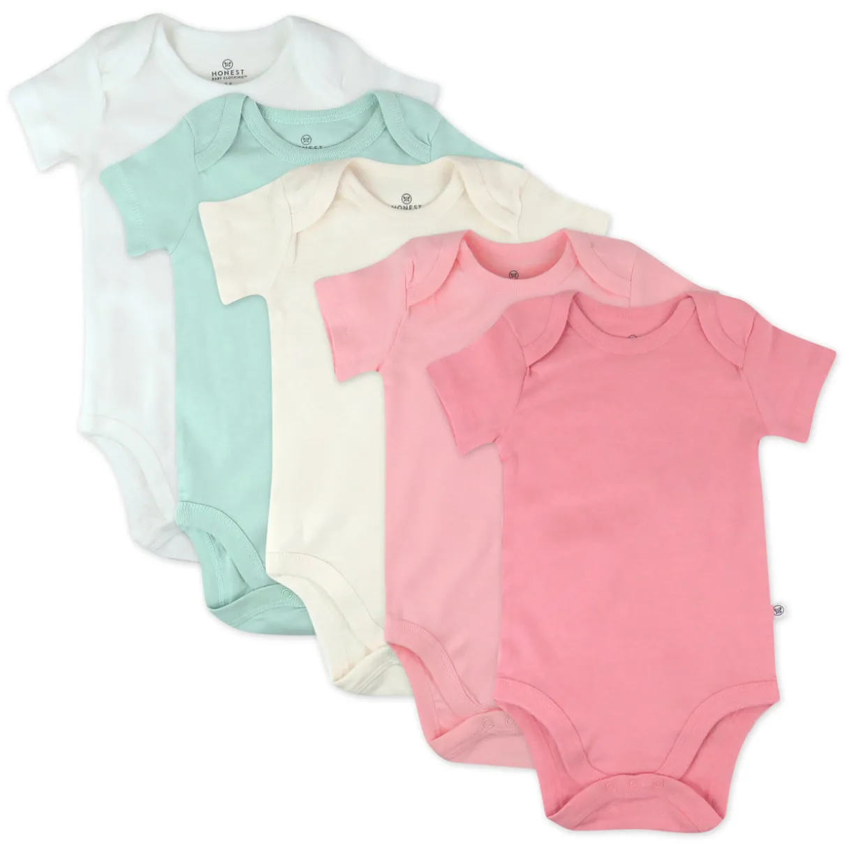 5-Pack Organic Cotton Short Sleeve Bodysuits