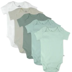 5-Pack Organic Cotton Short Sleeve Bodysuits