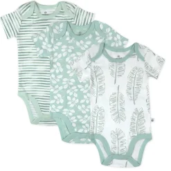 3-Pack Organic Cotton Short Sleeve Bodysuits