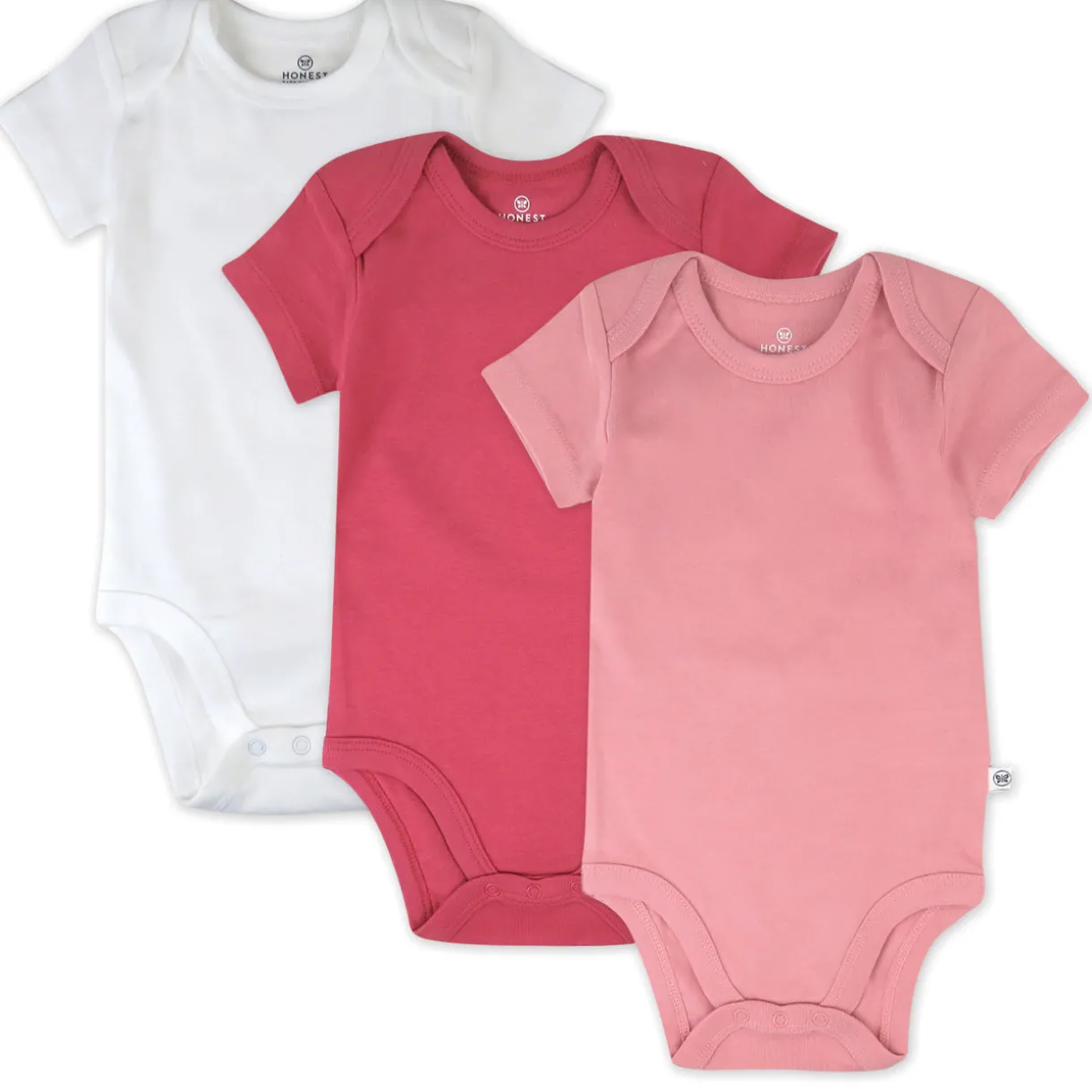 3-Pack Organic Cotton Short Sleeve Bodysuits