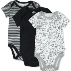 3-Pack Organic Cotton Short Sleeve Bodysuits