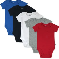 5-Pack Organic Cotton Short Sleeve Bodysuits