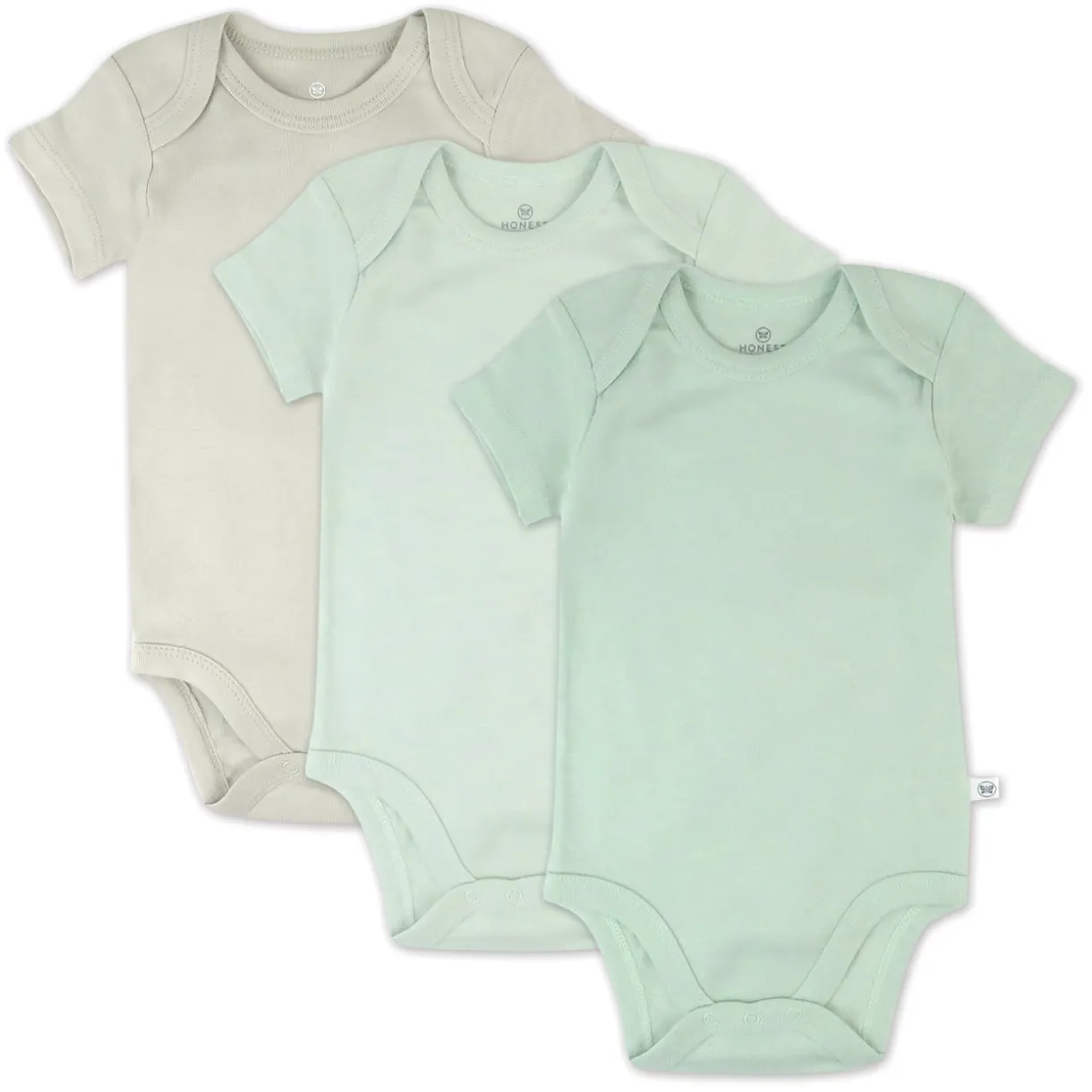 3-Pack Organic Cotton Short Sleeve Bodysuits