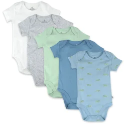 5-Pack Organic Cotton Short Sleeve Bodysuits