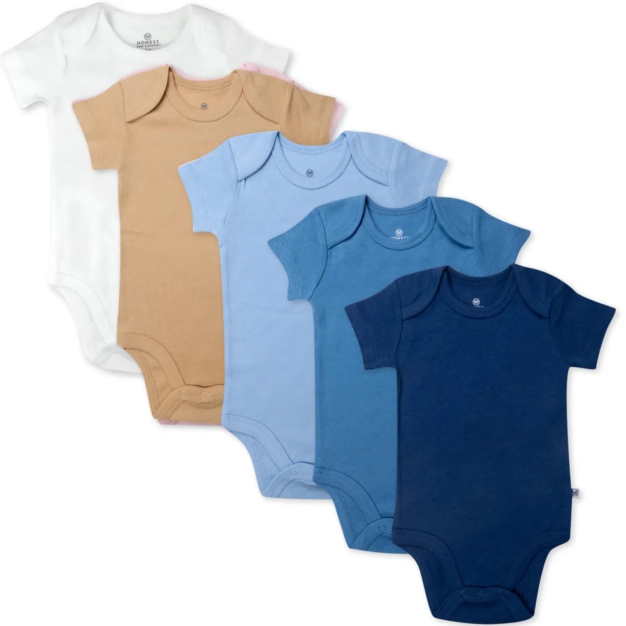 5-Pack Organic Cotton Short Sleeve Bodysuits