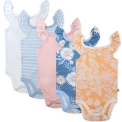 5-Pack Organic Cotton Short Sleeve Bodysuits