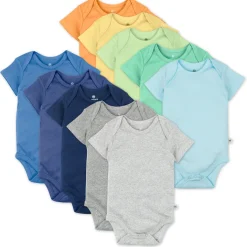 10-Pack Organic Cotton Short Sleeve Bodysuits