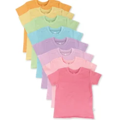 8-Pack Organic Cotton Short Sleeve T-Shirts