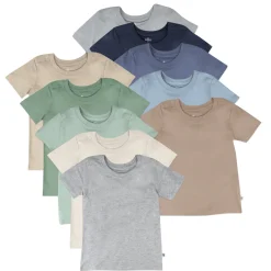 10-Pack Organic Cotton Short Sleeve T-Shirts