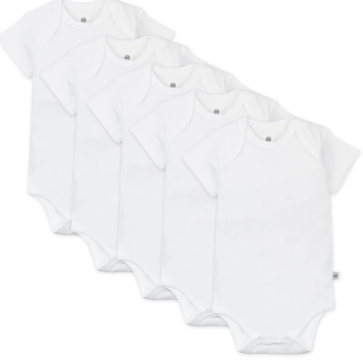 5-Pack Organic Cotton Short Sleeve Bodysuits