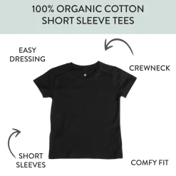 5-Pack Organic Cotton Short Sleeve T-Shirts