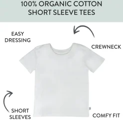 5-Pack Organic Cotton Short Sleeve T-Shirts