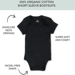 5-Pack Organic Cotton Short Sleeve Bodysuits