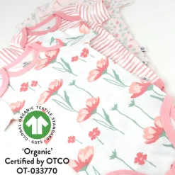 3-Pack Organic Cotton Short Sleeve Bodysuits