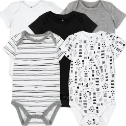 5-Pack Organic Cotton Short Sleeve Bodysuits