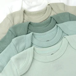 5-Pack Organic Cotton Short Sleeve Bodysuits