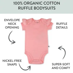 3-Pack Organic Cotton Short Sleeve Bodysuits
