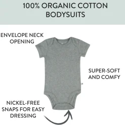 5-Pack Organic Cotton Short Sleeve Bodysuits