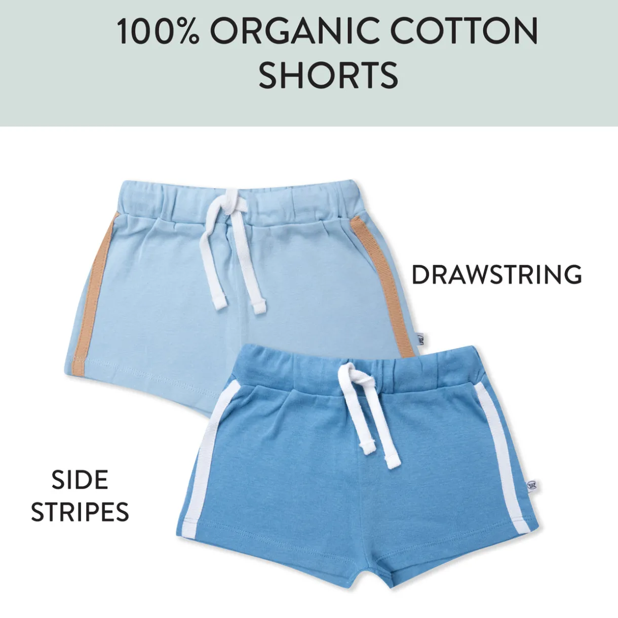 2-Pack Organic Cotton Short Set
