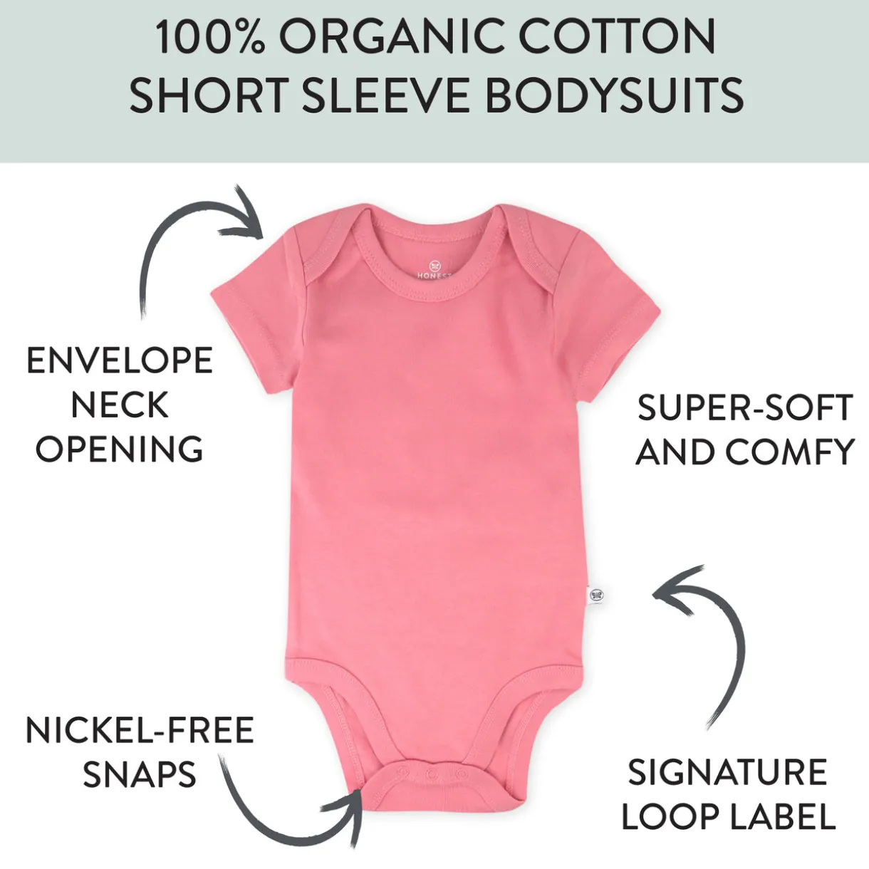 20-Pack Organic Cotton Short Sleeve Bodysuit & Sock Bundle