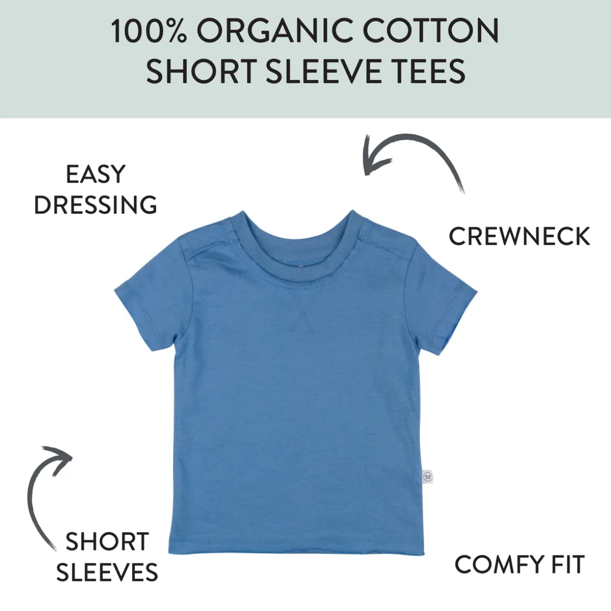 10-Pack Organic Cotton Short Sleeve T-Shirts