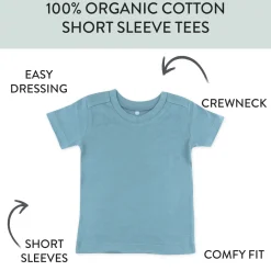 5-Pack Organic Cotton Short Sleeve T-Shirts