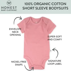 3-Pack Organic Cotton Short Sleeve Bodysuits