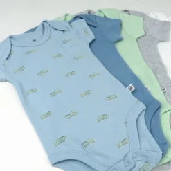 5-Pack Organic Cotton Short Sleeve Bodysuits