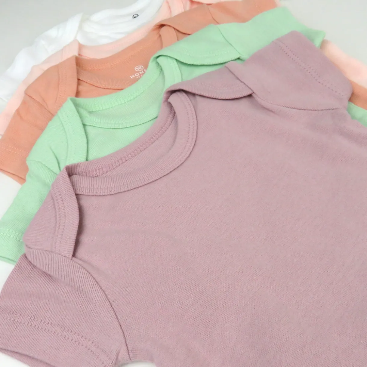 5-Pack Organic Cotton Short Sleeve Bodysuits