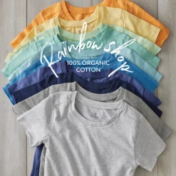 8-Pack Organic Cotton Short Sleeve T-Shirts