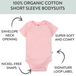 5-Pack Organic Cotton Short Sleeve Bodysuits