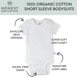 3-Pack Organic Cotton Short Sleeve Bodysuits
