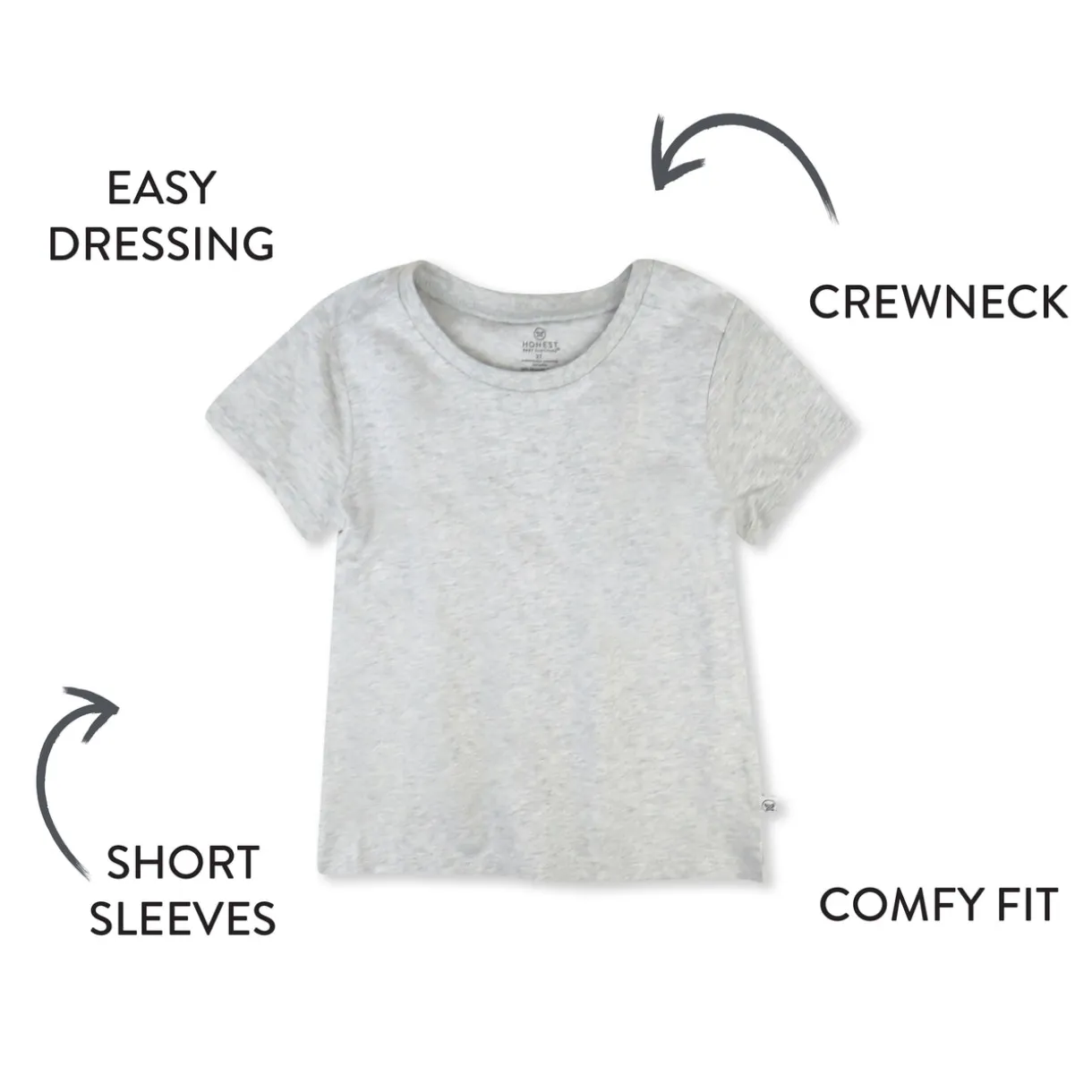 3-Pack Organic Cotton Short Sleeve T-Shirts