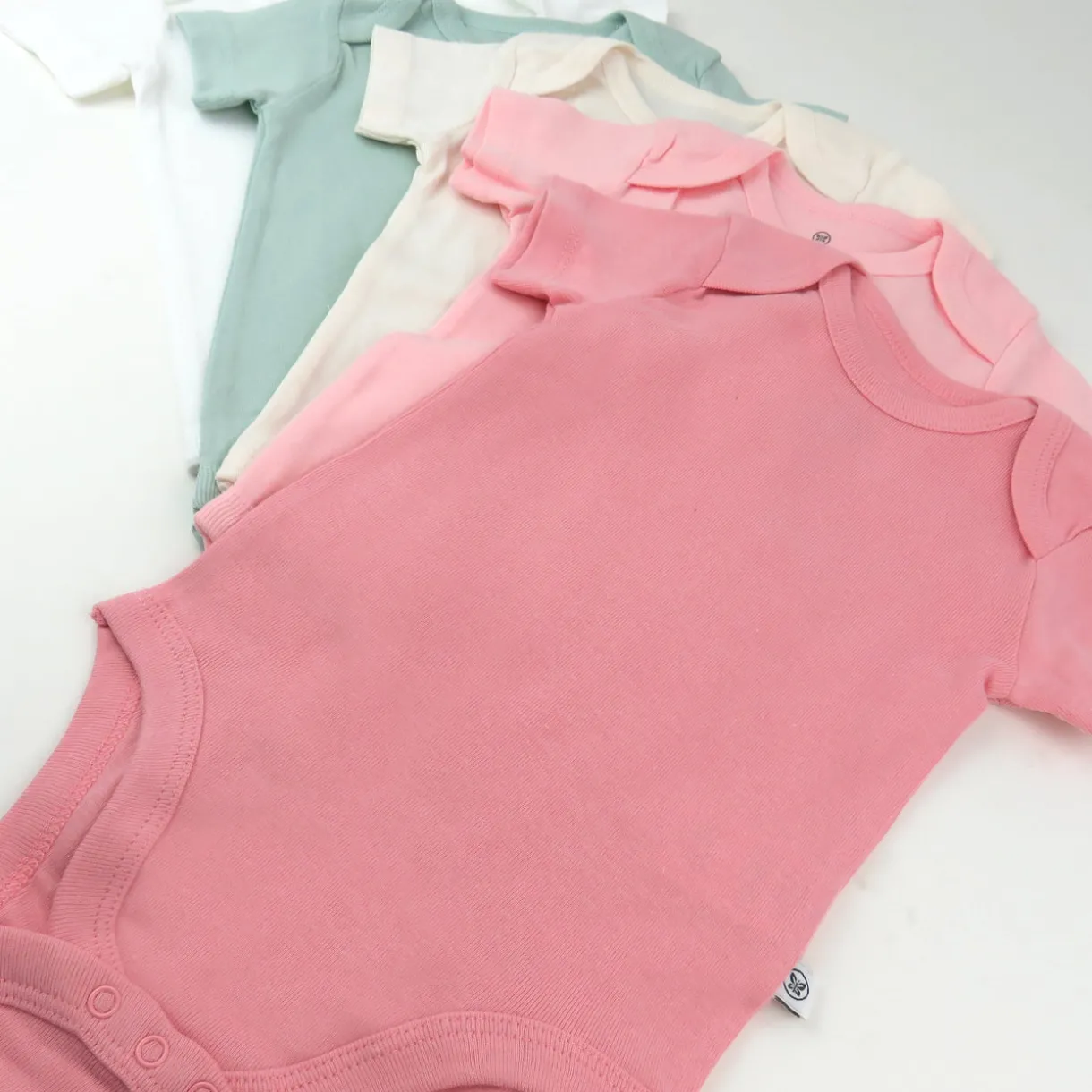 5-Pack Organic Cotton Short Sleeve Bodysuits