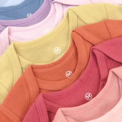 10-Pack Organic Cotton Short Sleeve Bodysuits