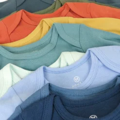 10-Pack Organic Cotton Short Sleeve Bodysuits