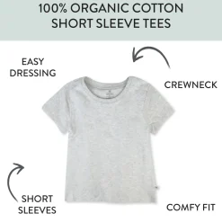 10-Pack Organic Cotton Short Sleeve T-Shirts