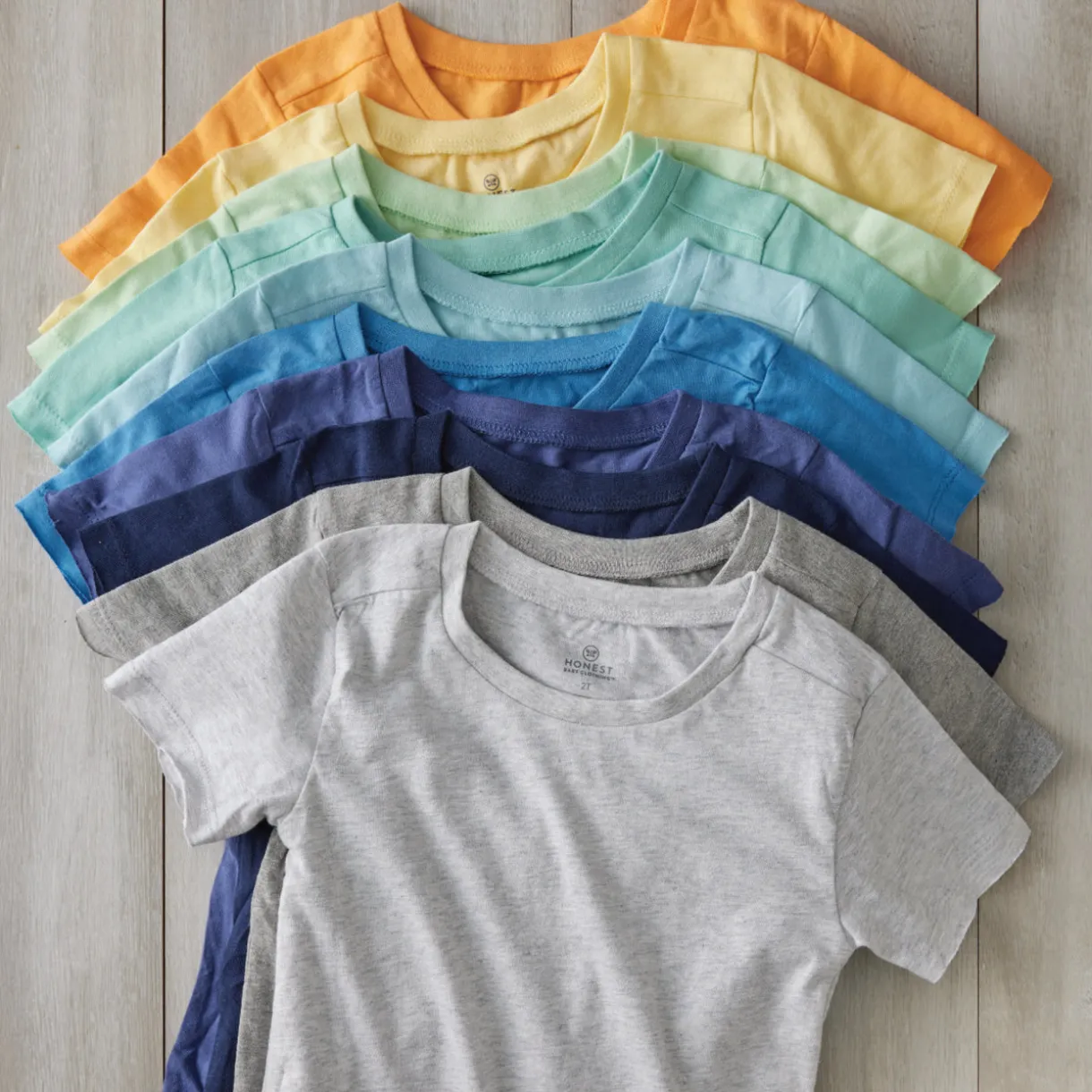 10-Pack Organic Cotton Short Sleeve T-Shirts