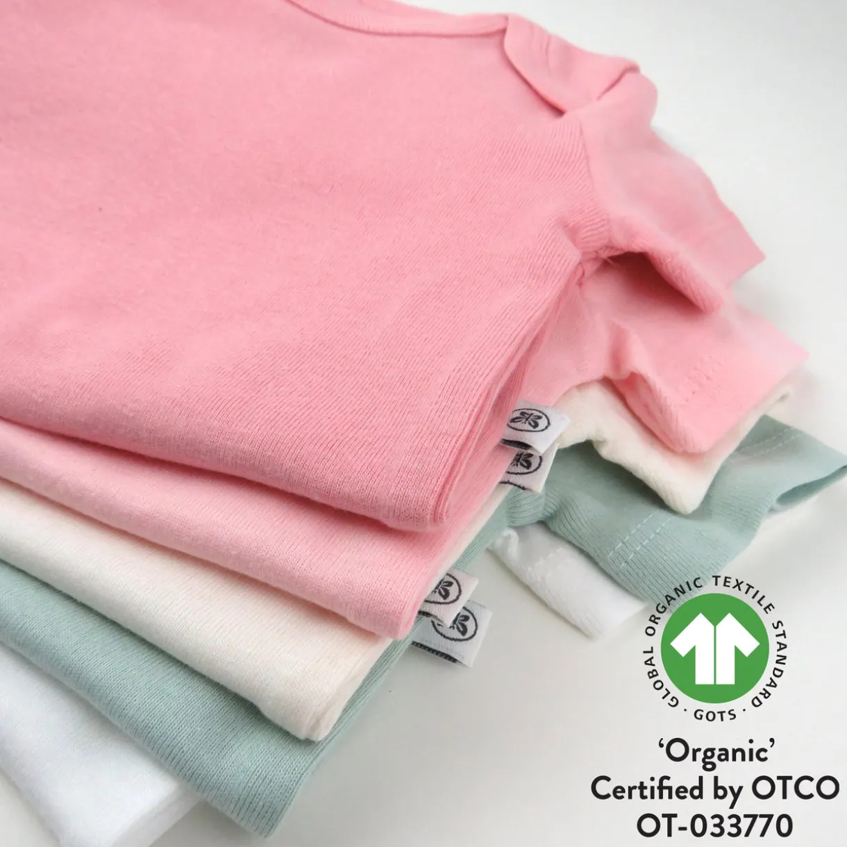 5-Pack Organic Cotton Short Sleeve Bodysuits