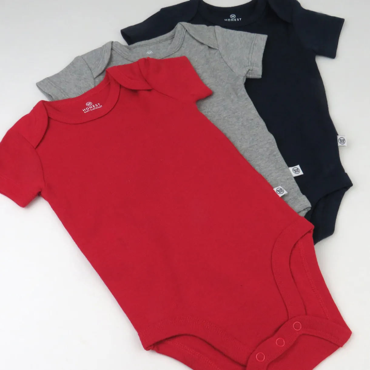 3-Pack Organic Cotton Short Sleeve Bodysuits
