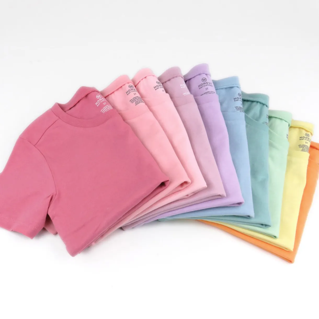 10-Pack Organic Cotton Short Sleeve T-Shirts