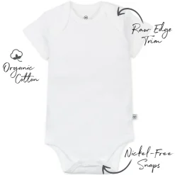 5-Pack Organic Cotton Short Sleeve Bodysuits