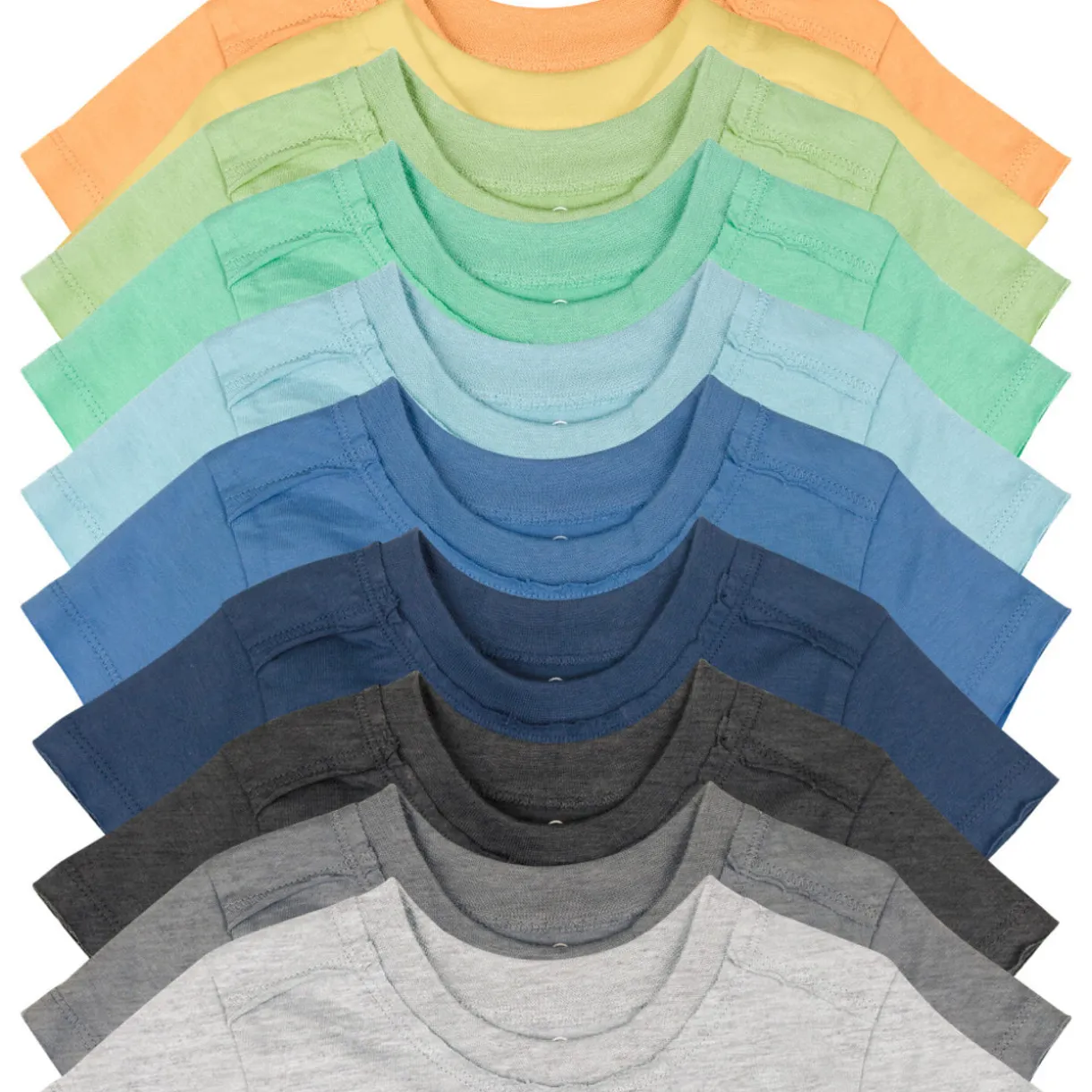 10-Pack Organic Cotton Short Sleeve T-Shirts