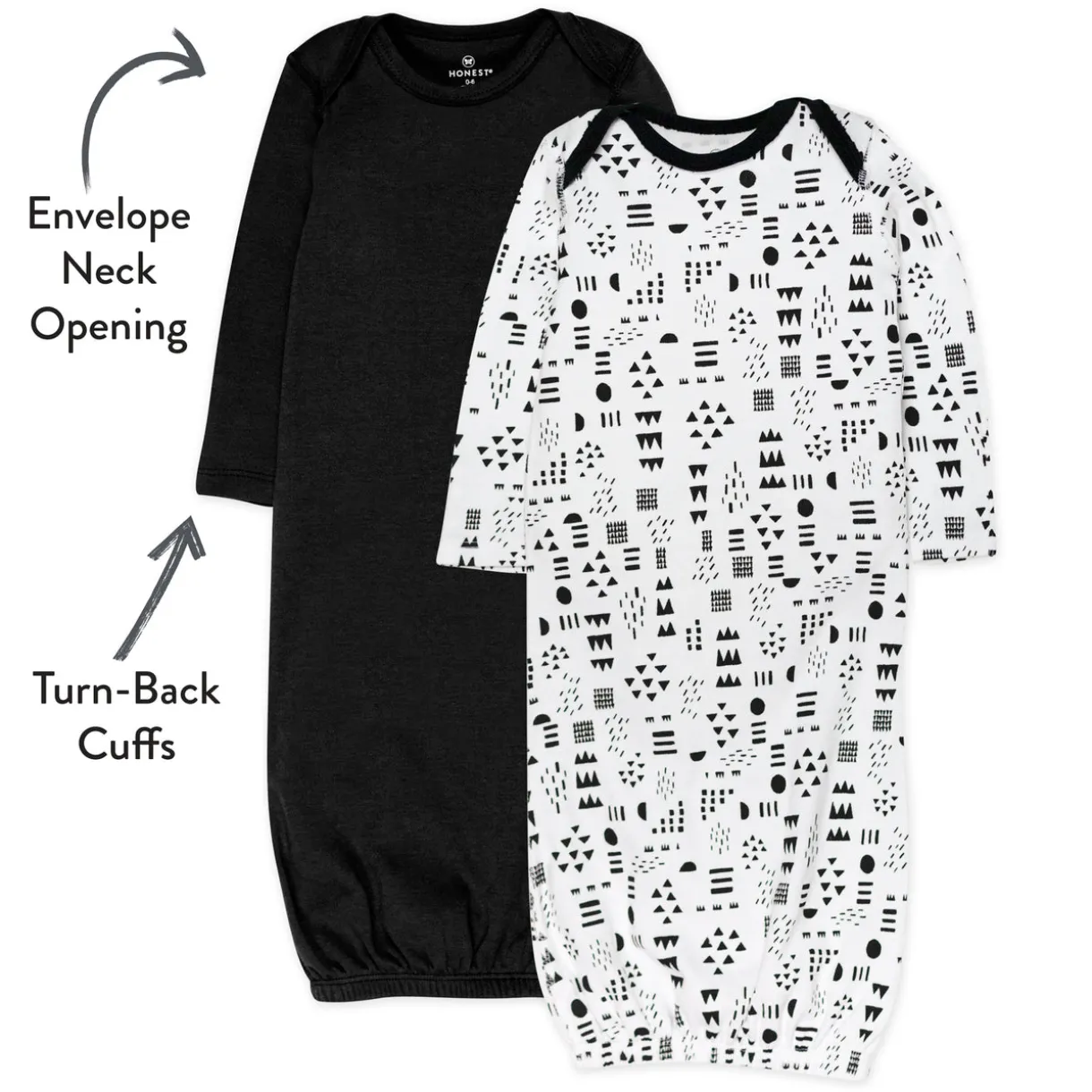 2-Pack Organic Cotton Sleeper Gowns