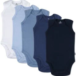 5-Pack Organic Cotton Sleeveless Bodysuits