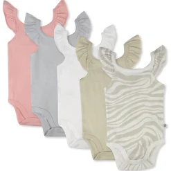 5-Pack Organic Cotton Sleeveless Bodysuits