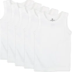 5-Pack Organic Cotton Sleeveless Muscle T-Shirts